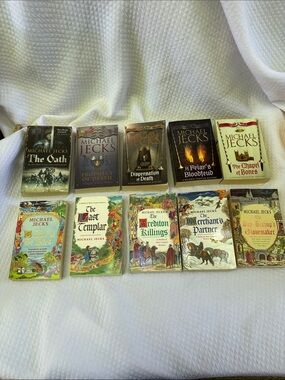 Lot of 10 Michael Jecks Medieval Mystery Paperbacks Knights Templar Series